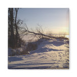 Snowy Lake View Magnet