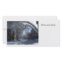 Snowy Lane photo card