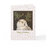 Snowy Owl holiday card