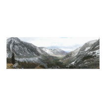 Snowy Sierra Nevadas Panoramic Canvas Print