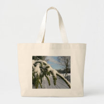 Snowy Spruce Branch Bag