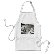 Snowy Staircase Apron