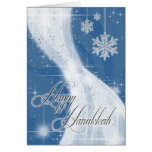 Snowy Star Ribbon (choose your own colour) Card
