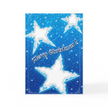 Snowy Stars - Christmas Card