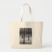 Snowy Trees Tote Bags