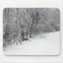 Snowy Woods Mousepad