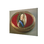 Snuff box with portrait miniature of Peter Canvas Prints