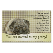 Snug pug stationery design