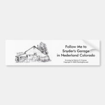 Snyder's Garage, Bumber Sticker Bumper Sticker