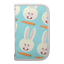So Cute Bunnies and Carrot Pattern Folio Planners