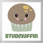 so cute kawaii stud muffin print