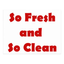 So Fresh and So Clean Postcard