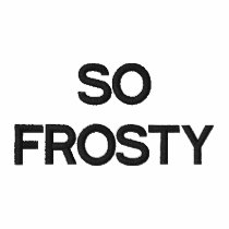 SO FROSTY EMBROIDERED POLO SHIRTS