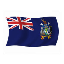 So Georgia And Sandwich Flag Postcard