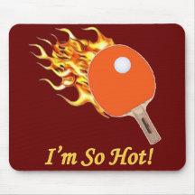 So Hot Flaming Ping Pong Mouse Mat