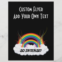 SO INTENSE DOUBLE RAINBOW CUSTOM FLYER