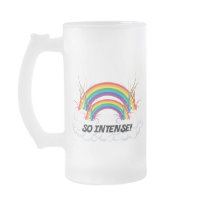 SO INTENSE DOUBLE RAINBOW COFFEE MUGS