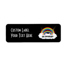 SO INTENSE DOUBLE RAINBOW RETURN ADDRESS LABEL