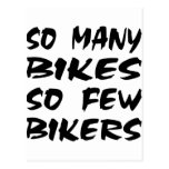So Many Bikes So Few Bikers Post Cards