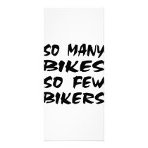 So Many Bikes So Few Bikers Custom Rack Cards