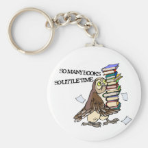 So Many Books Keychain