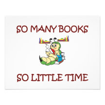 SO MANY BOOKS SO LITTLE TIME PERSONALIZED ANNOUNCEMENT