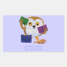 So Many Books So Little Time Stickers