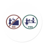 So No To Dumpster Babies Round Stickers