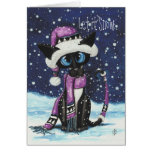 So We Can Snuggle Siamese Cat by BiHrLe Cards