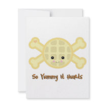 so yummy iy hurts waffle personalized invite
