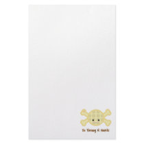 so yummy iy hurts waffle personalized stationery