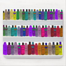 Soap Bottle Rainbow - for bathrooms, salons etc Mouse Pads
