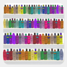 Soap Bottle Rainbow - for bathrooms, salons etc Sticker