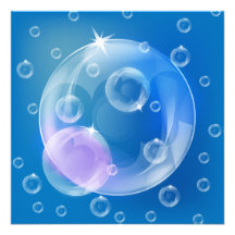Soap bubbles invitations