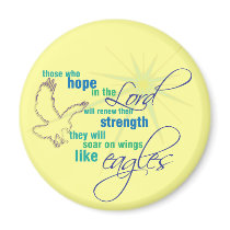 Soar on Wings Christian Scripture magnet