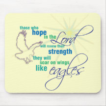 Soar on Wings Christian Scripture mousepad