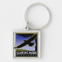 Soaring Hawk Vineyards Keychain