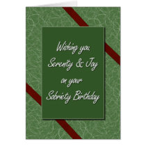 Sobriety Birthday cards