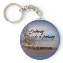 sobriety is a journey keychain