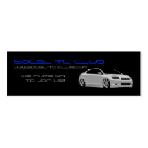 SoCal tC Club Profile Cards Business Card Templates
