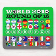 Soccer 16 Teams Flags Mousepad World Cup