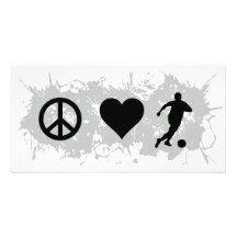 Soccer 1 personalized photo card