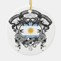 Soccer Argentina Christmas Tree Ornament