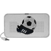 Soccer Ball and Cleat Laptop Speakers