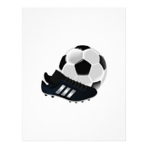 Soccer Ball and Cleat Letterhead