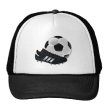 Soccer Ball and Cleat Mesh Hat