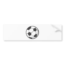 Soccer Ball Cartoon Bumper Stickers