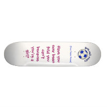 Soccer Ball in Blue Skate Board