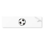 Soccer Ball in Cartoon Style bumper stickers