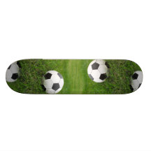 Soccer Ball in Grass Skate Board Decks